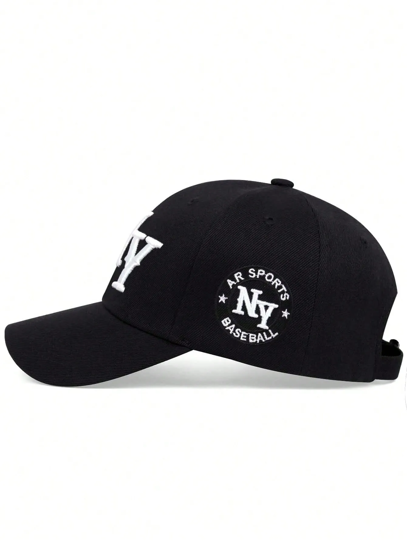 1pc Men's Fashionable Alphabet Embroidery Baseball Cap, New York, Sun Protection And Adjustable, Suitable For Traveling, Parties And Beach Activities In Spring And Autumn Street