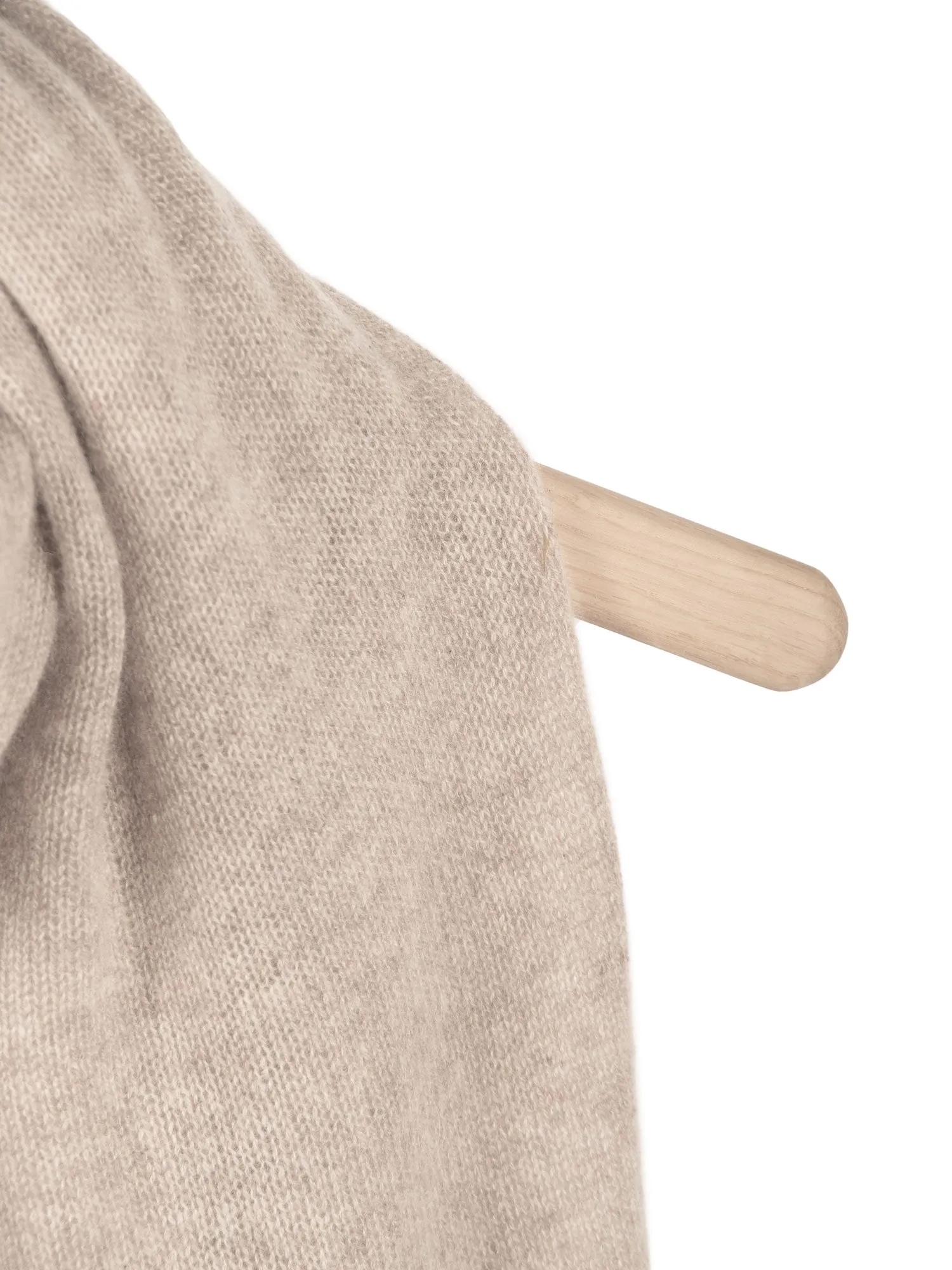 Airy cashmere scarf "Flow" - toast