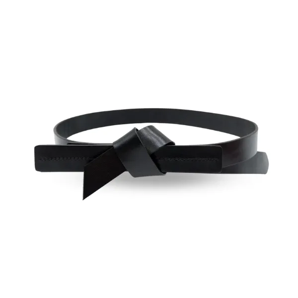 ALEXANDRIA - Women's Black Genuine Leather Belt