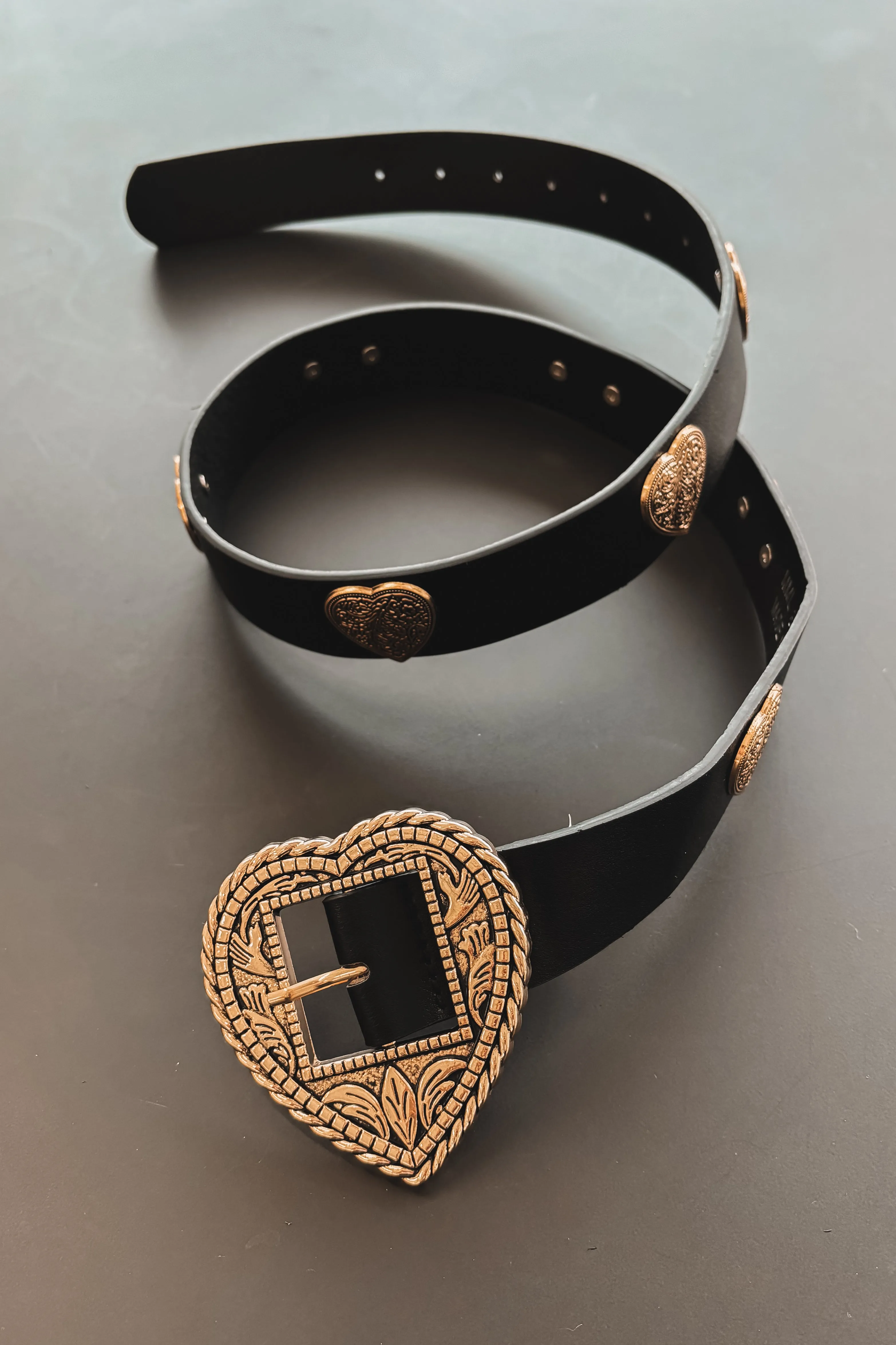 All Of My Love Heart Statement Western Belts