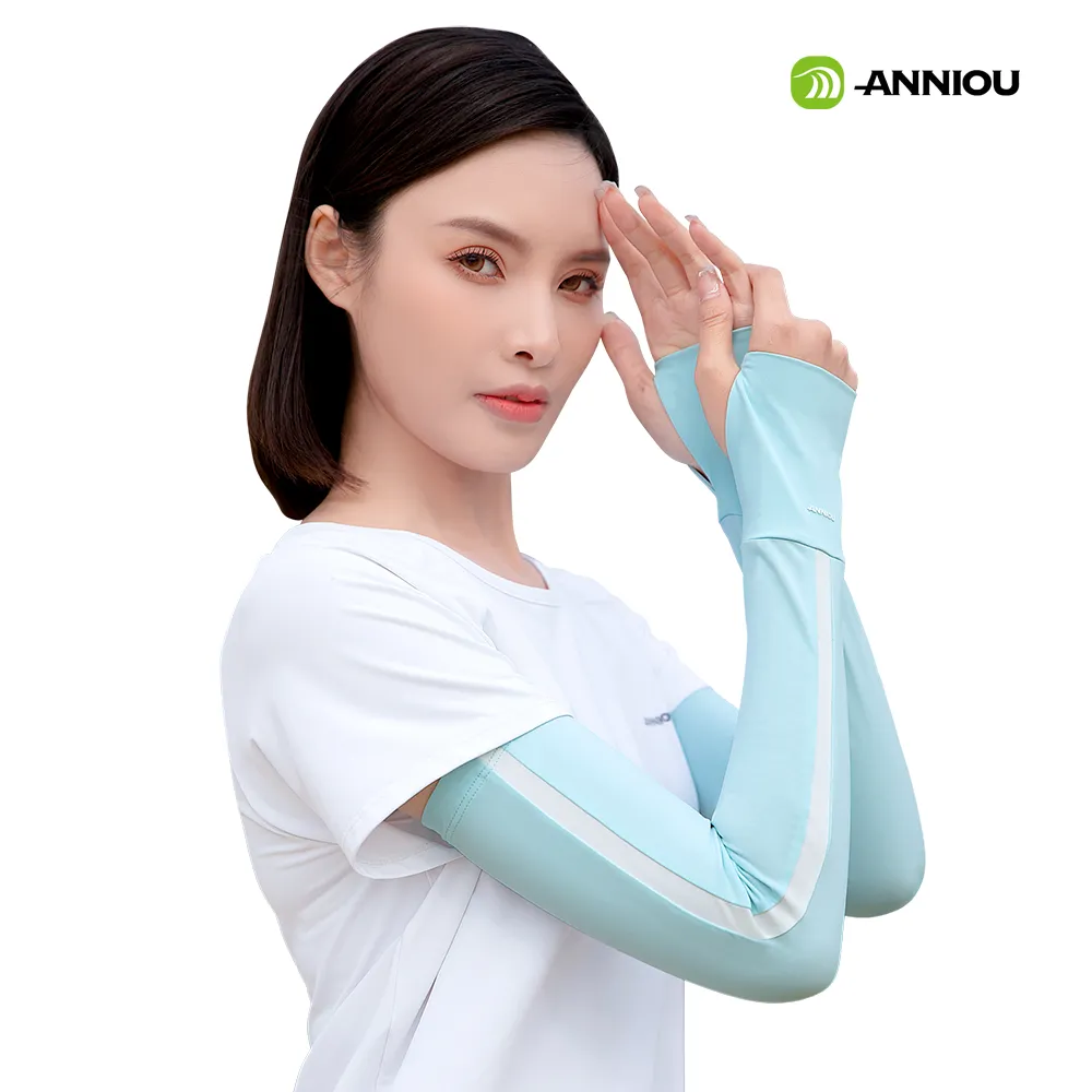 Anniou Women's Breathable Uv Protection Slik Arm Sleeves