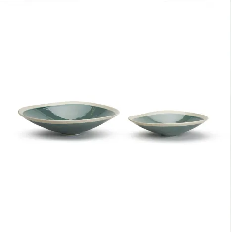 Aqua Open Bowl Set Of 6 By Tozai Home