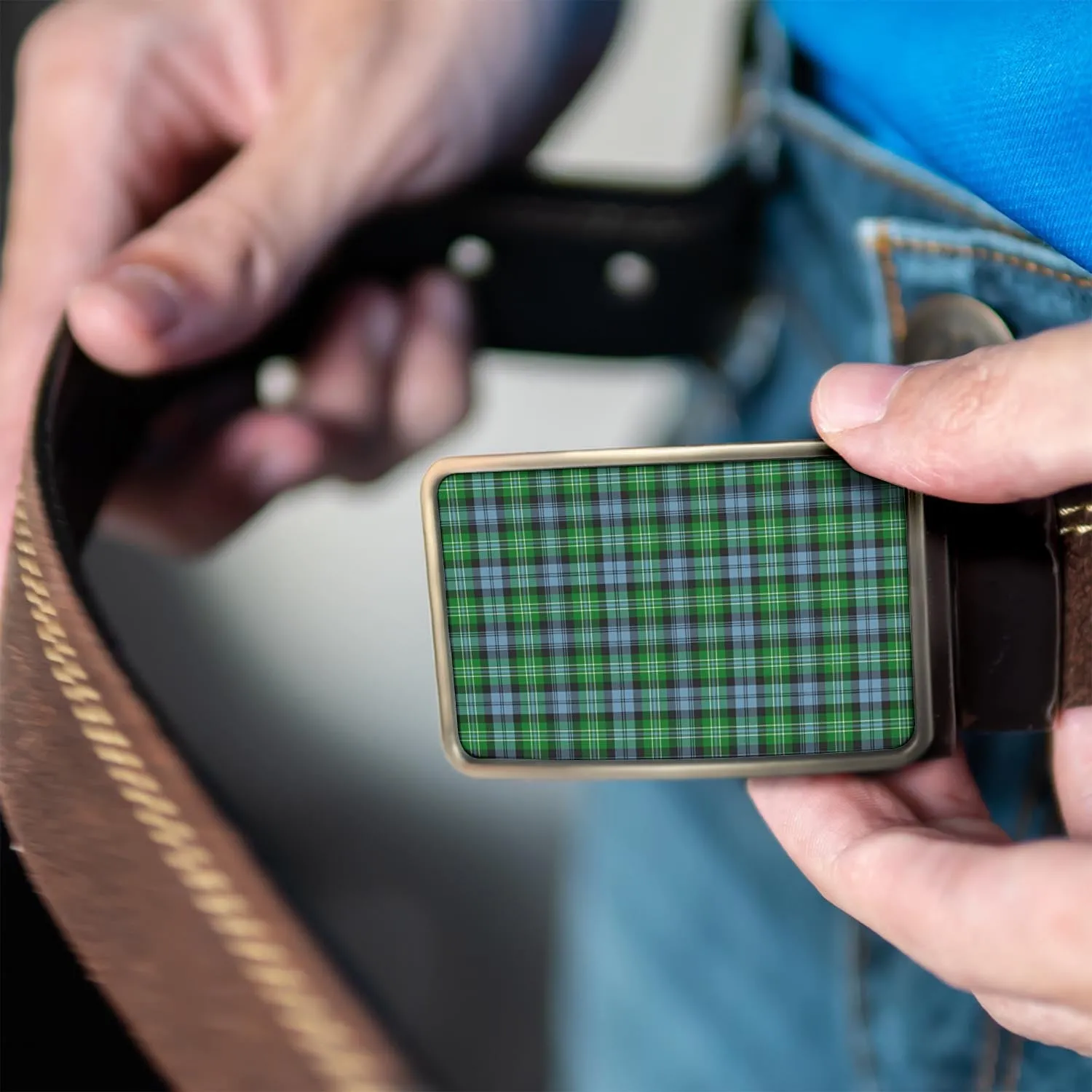 Arbuthnot Ancient Tartan Belt Buckles