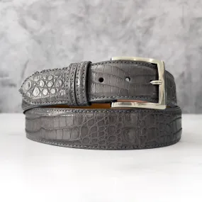 Argentine Caiman Belt: Midline Grey