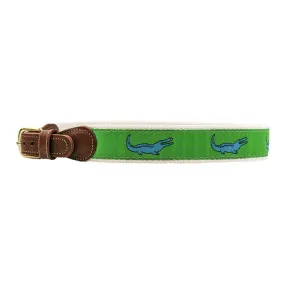 Bailey Boys Buddy Belt in Crocodile on Green