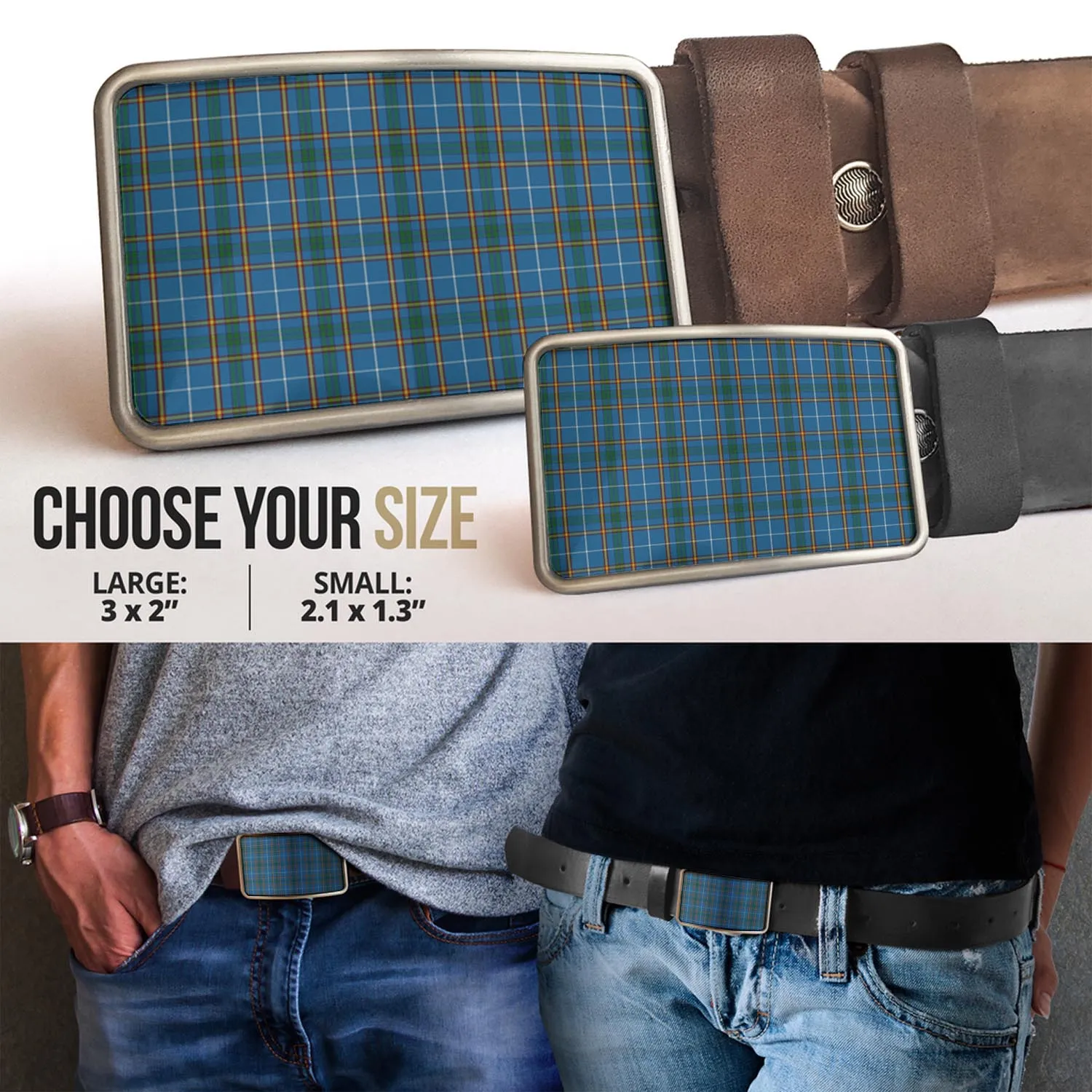 Bain Tartan Belt Buckles