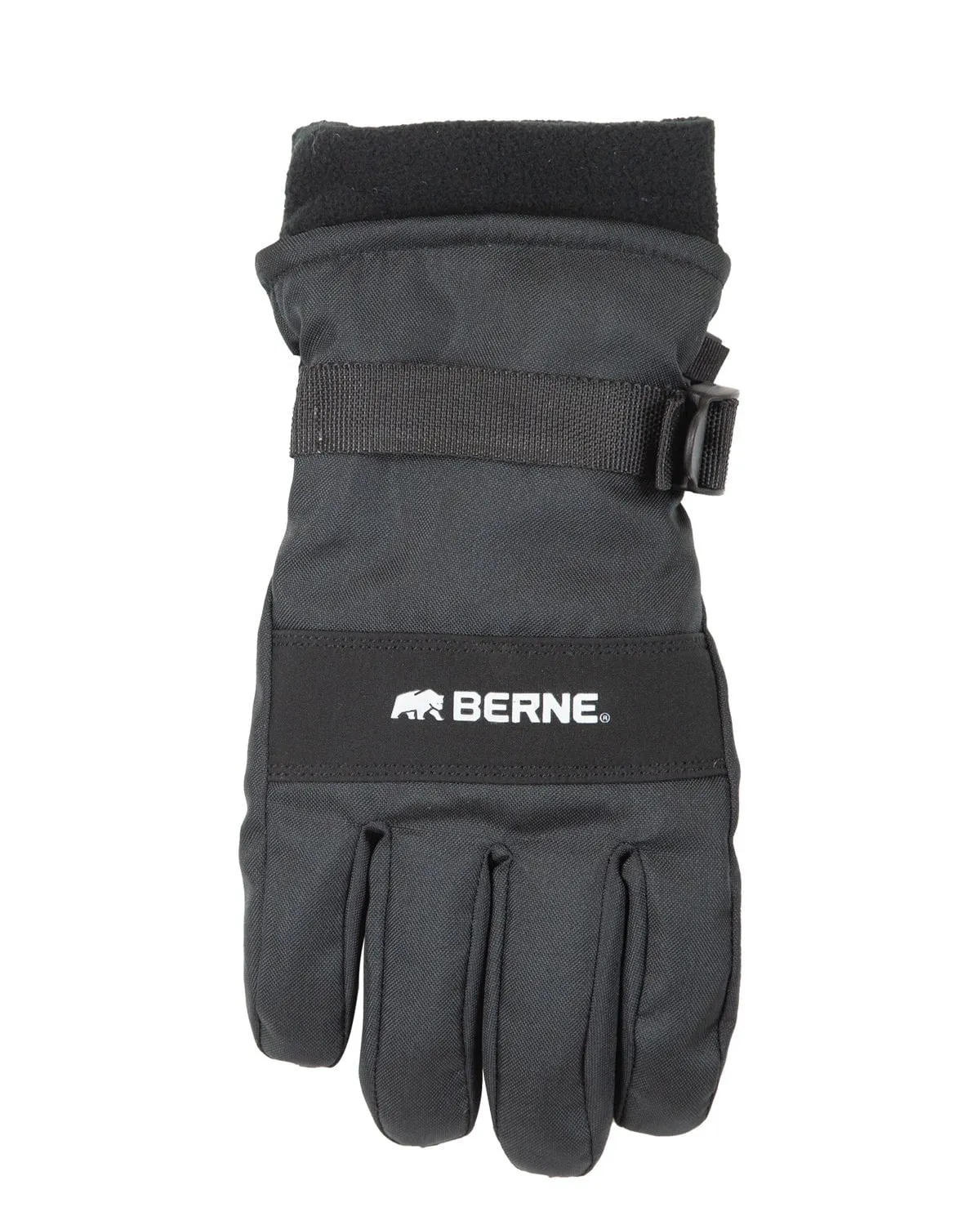 Berne Mens Heavy-Duty Insulated Work Black Synthetic Gloves