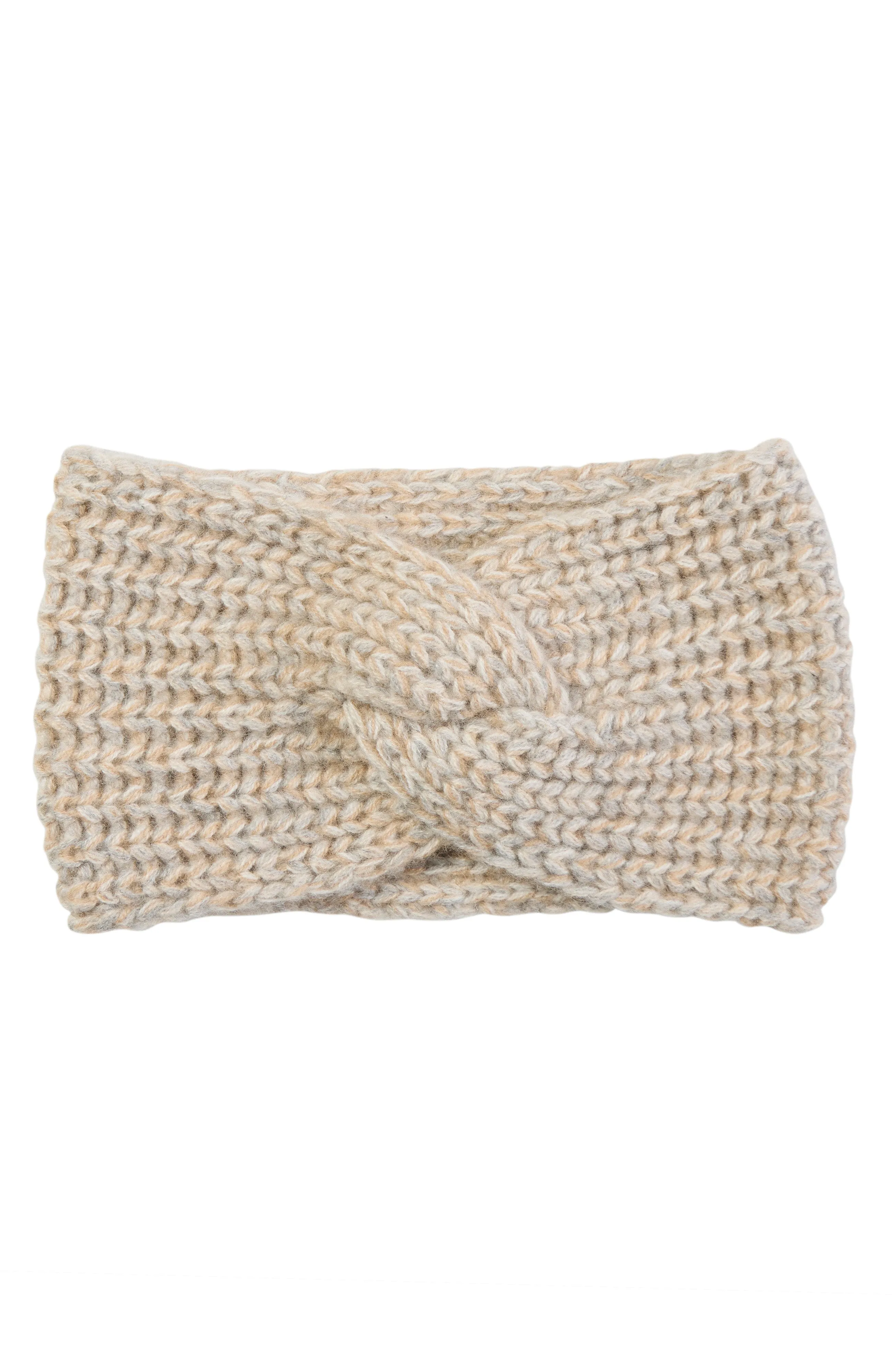 CASHMERE SHAKER RIB TWIST HEADBAND