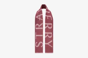 Cashmere Wool Logo Scarf - Wine/Caledonian