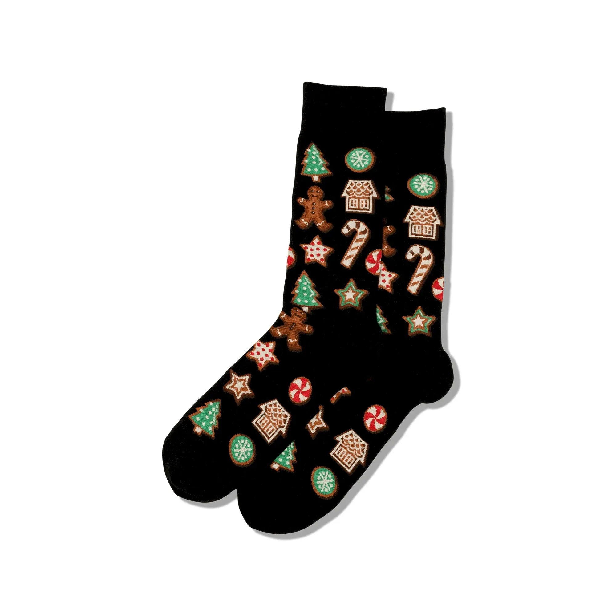 Christmas Cookies (Black) Men's Crew Socks