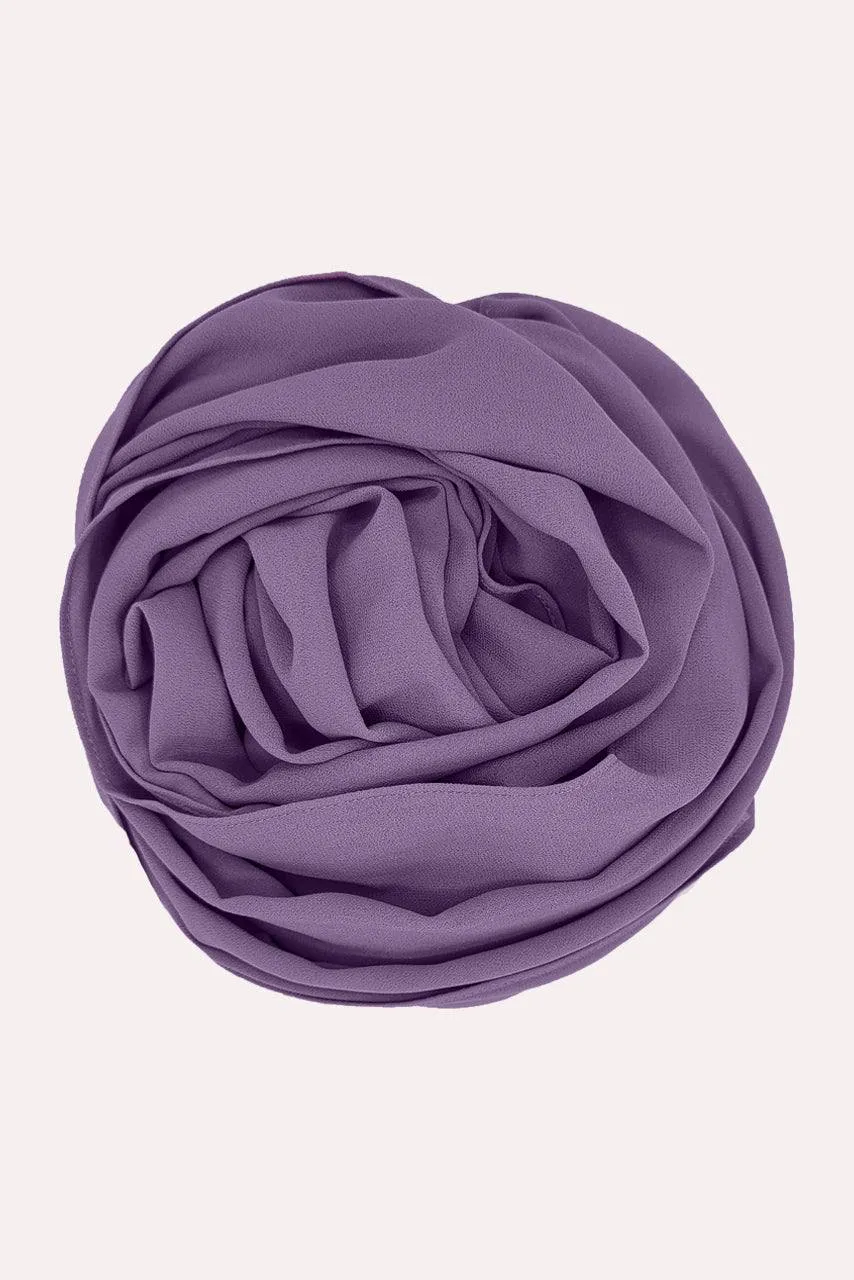 Classic Chiffon Hijab - Dusky Orchid