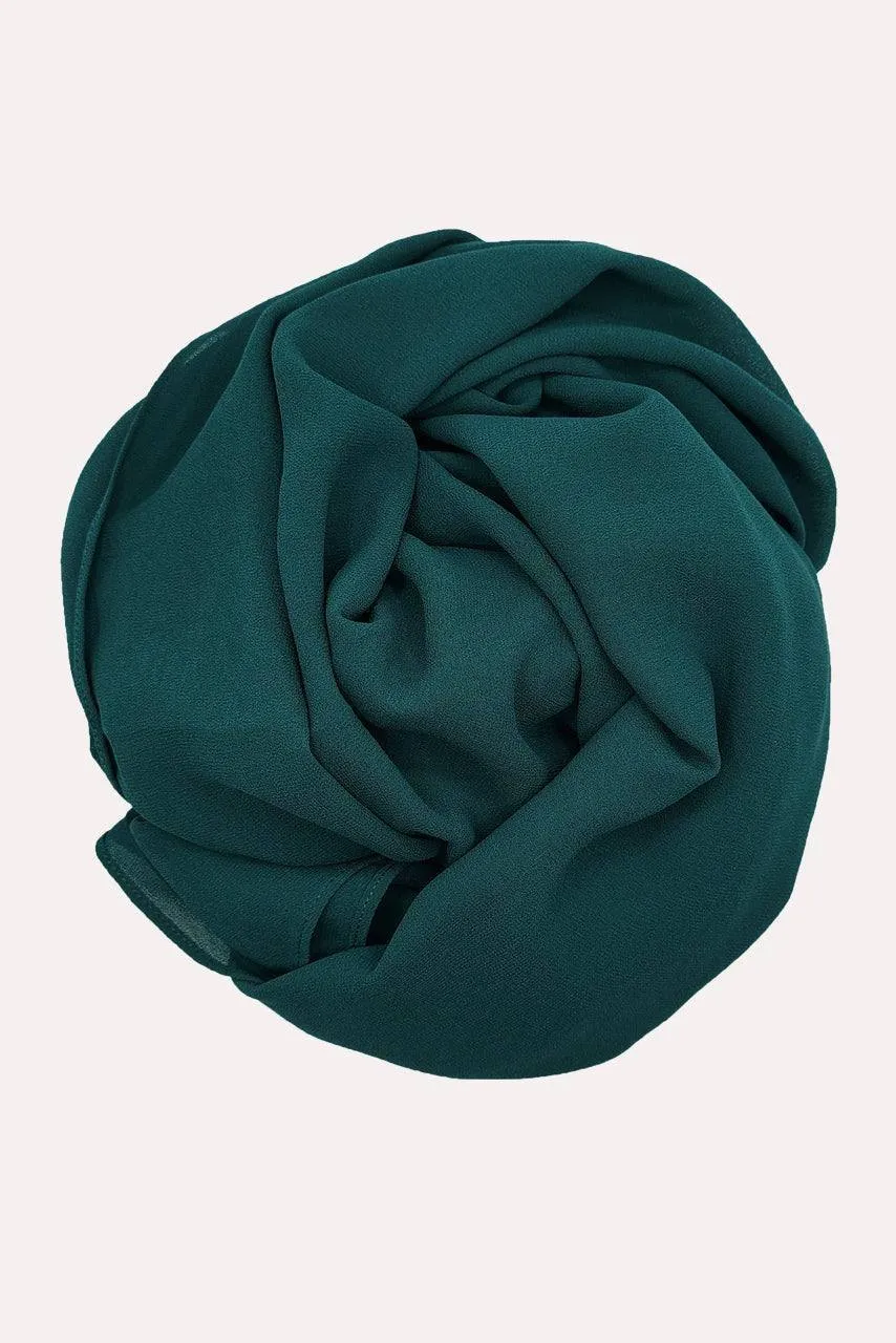 Classic Chiffon Hijab - Emerald