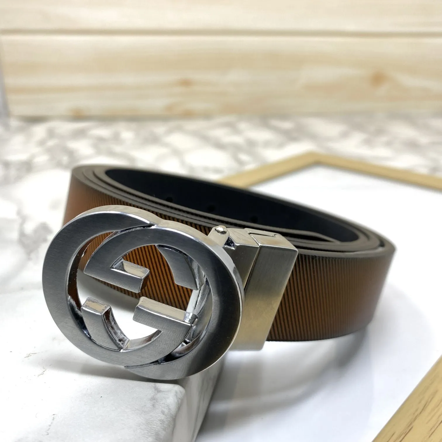 Classic Design Reversible Strap Belt For Men-JonasParamount