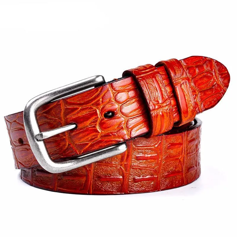 CrocLuxe Exotic Leather Belt