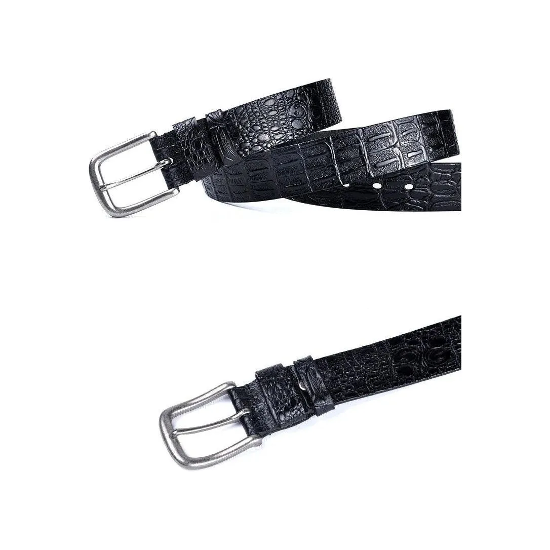 CrocLuxe Exotic Leather Belt