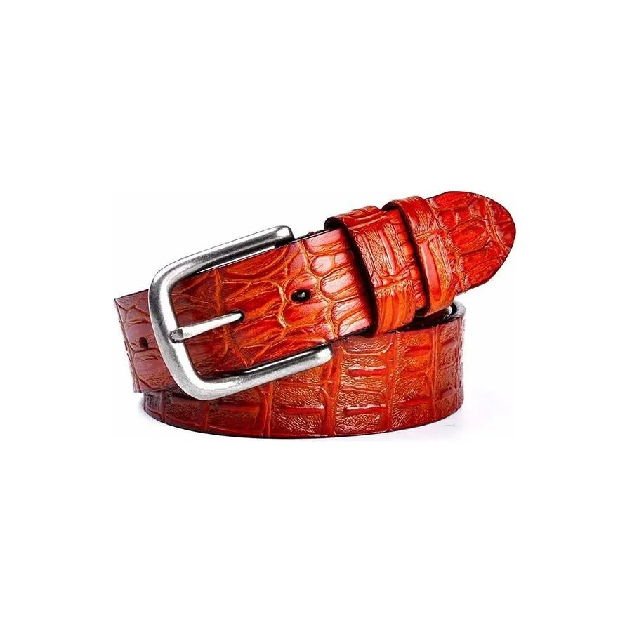 CrocLuxe Exotic Leather Belt