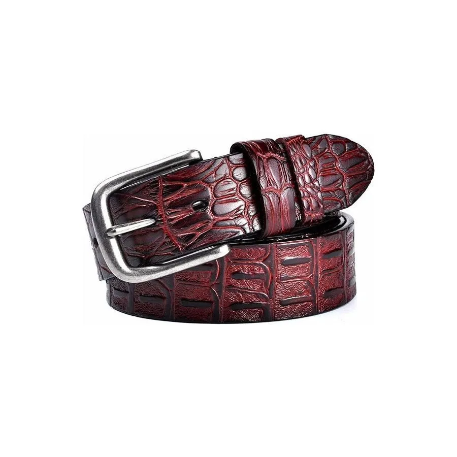 CrocLuxe Exotic Leather Belt