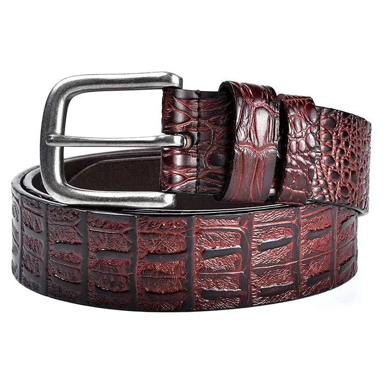 CrocLuxe Exotic Leather Belt