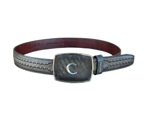 Cuadra BC248 MN Over Black Laser & Woven Belt