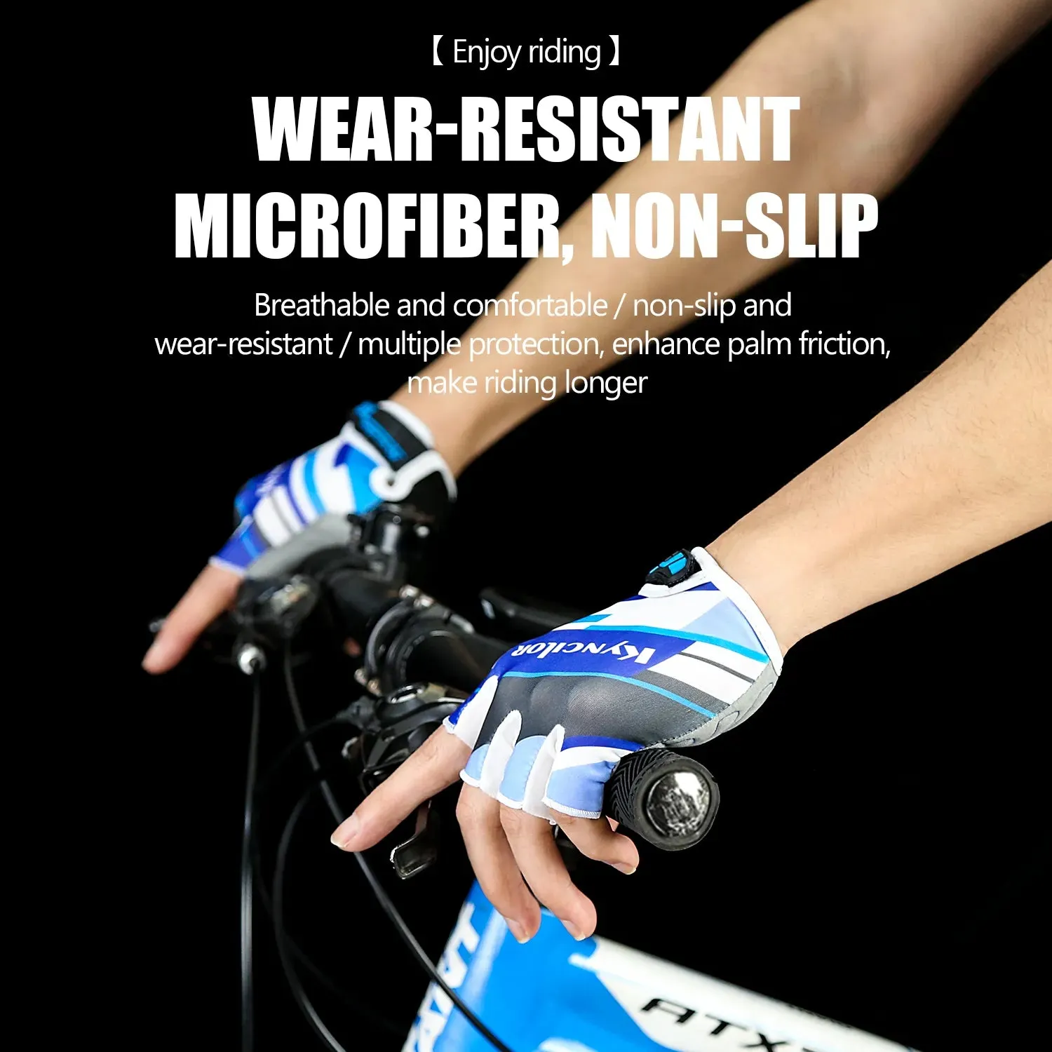 Cycling Gloves Sports Fitness Men And Women Breathable Non-Slip Short-Finger Outdoor Bicycle Half-Finger Gloves