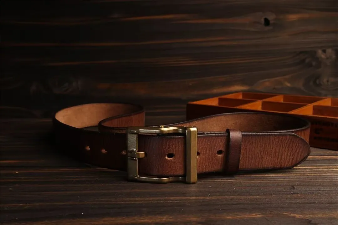 Distinguished Gentleman's Cowskin Belt