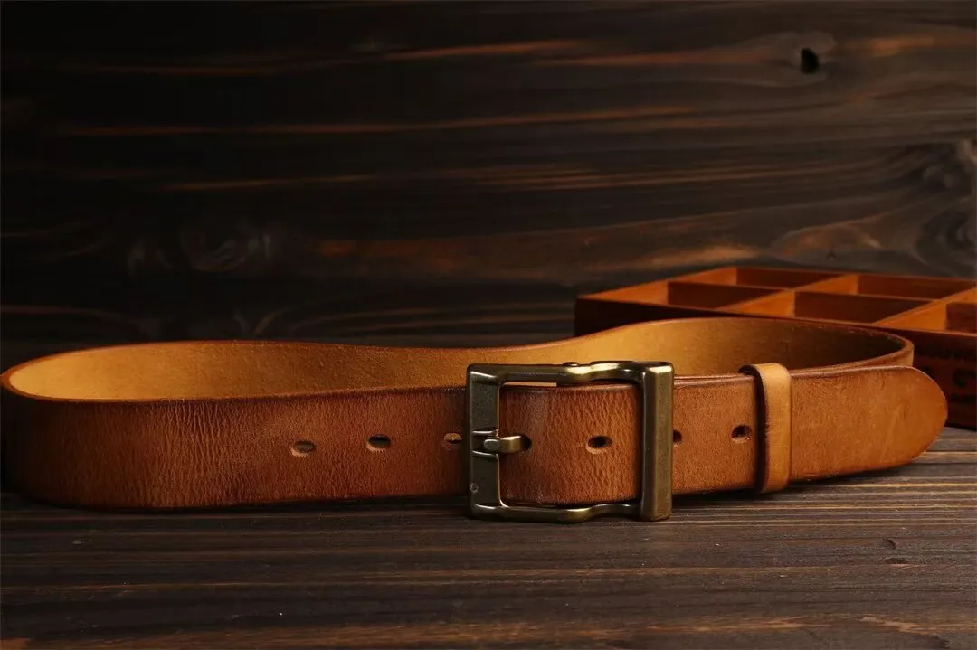 Distinguished Gentleman's Cowskin Belt