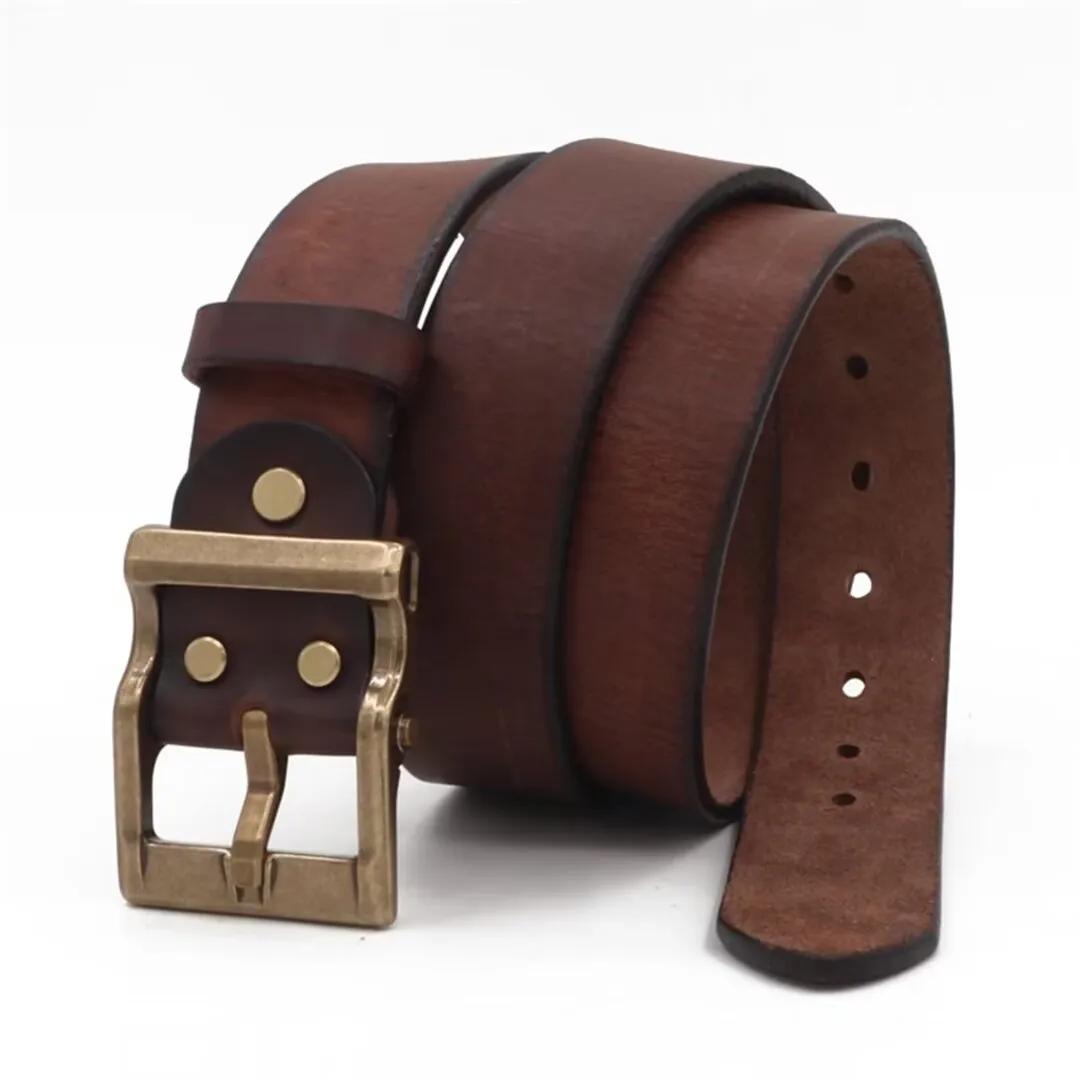 Distinguished Gentleman's Cowskin Belt