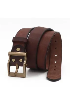 Distinguished Gentleman's Cowskin Belt