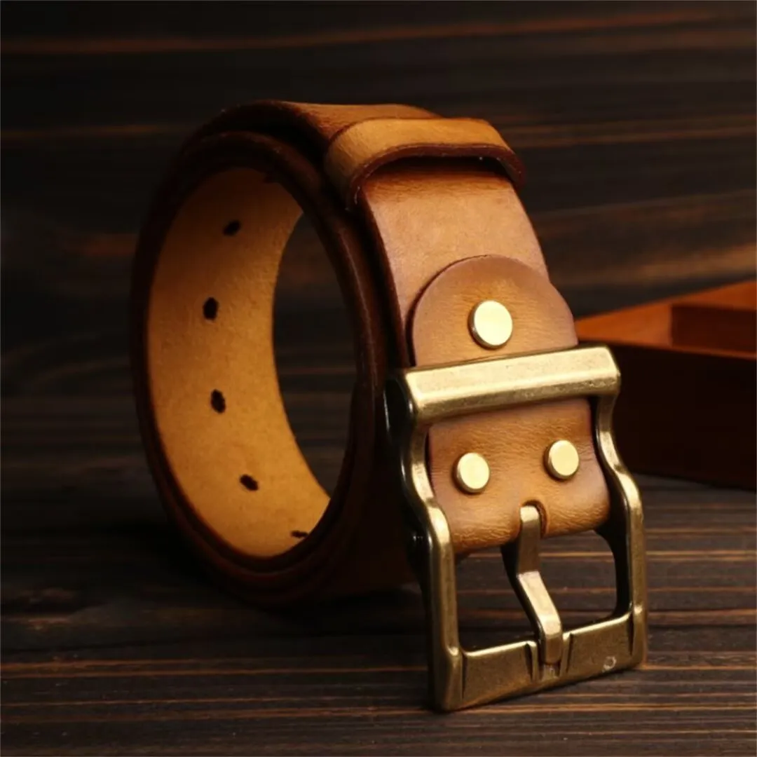 Distinguished Gentleman's Cowskin Belt