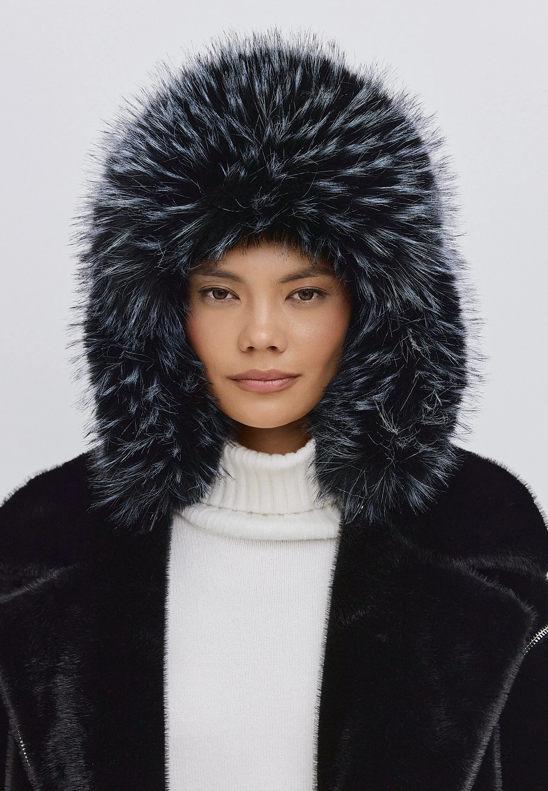 Faux Fur Hat Irina - Black