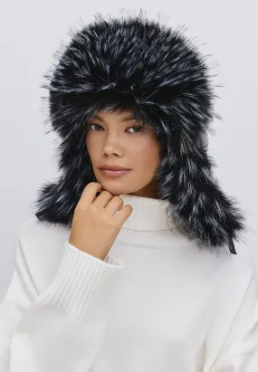 Faux Fur Hat Irina - Blue