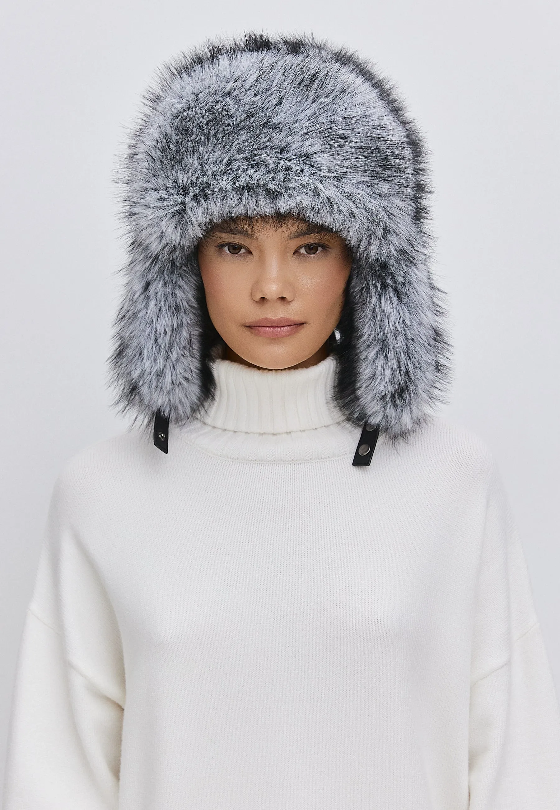 Faux Fur Hat Irina - Grey