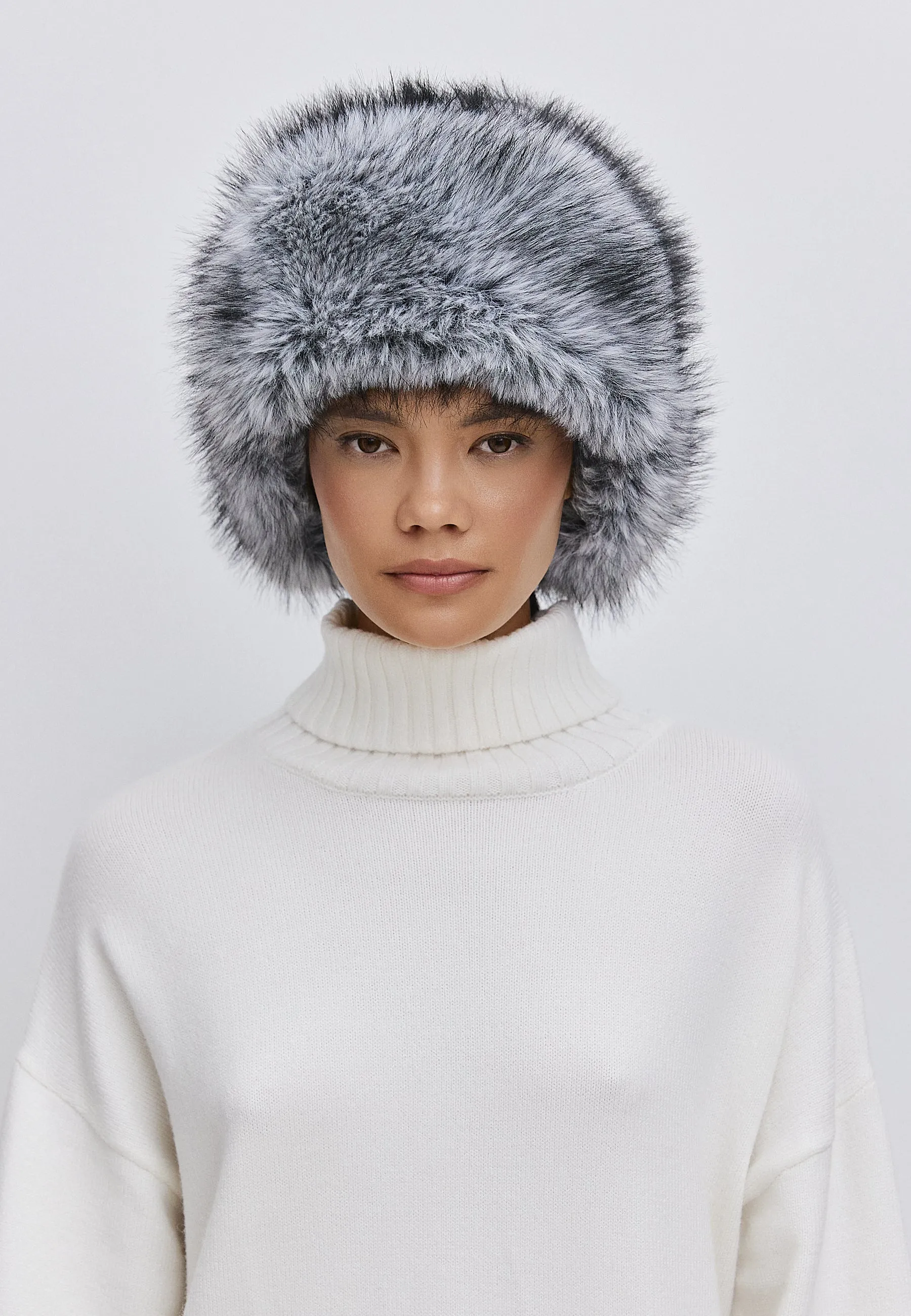 Faux Fur Hat Irina - Grey