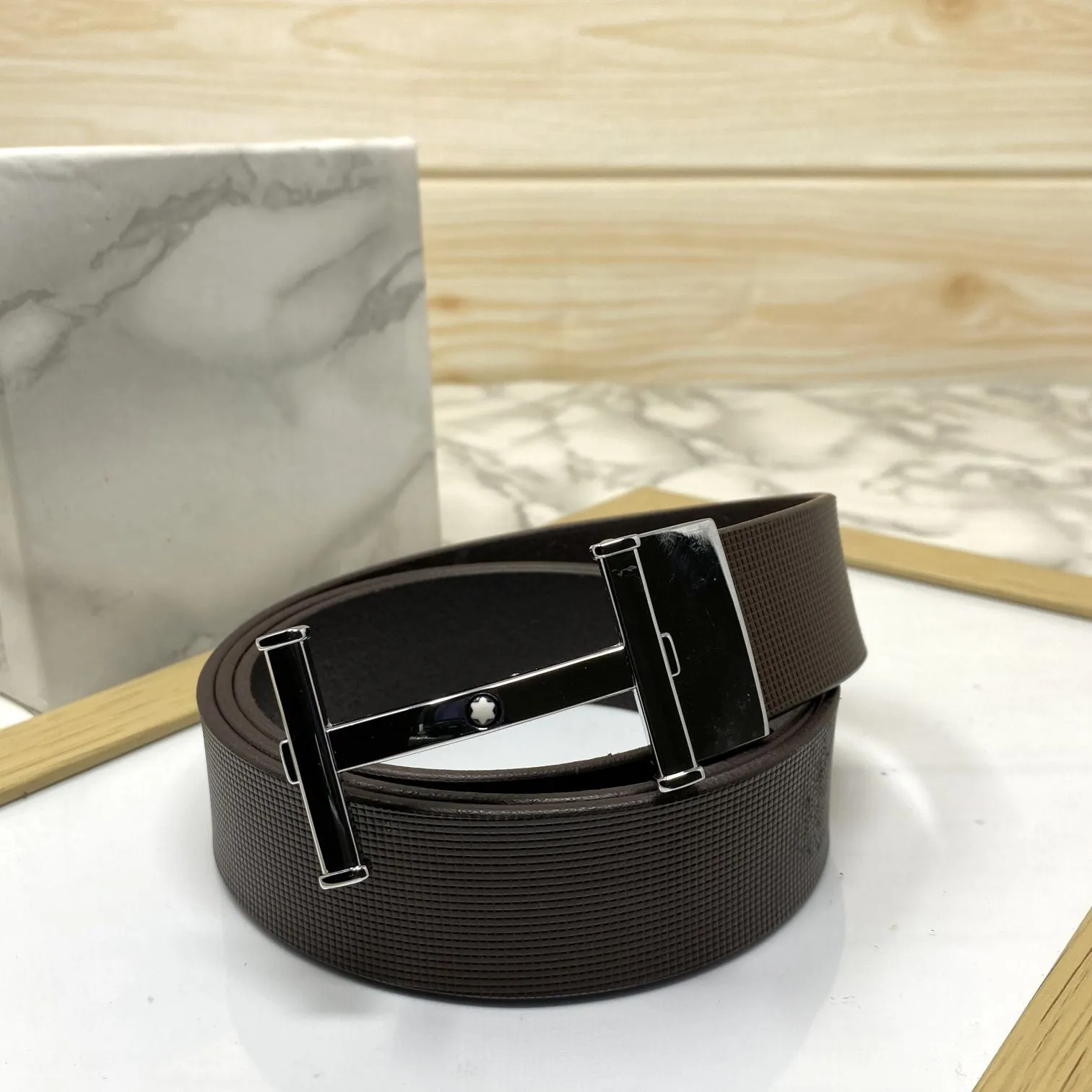 H-Point Premium Quality Leather Strap Belt-JonasParamount