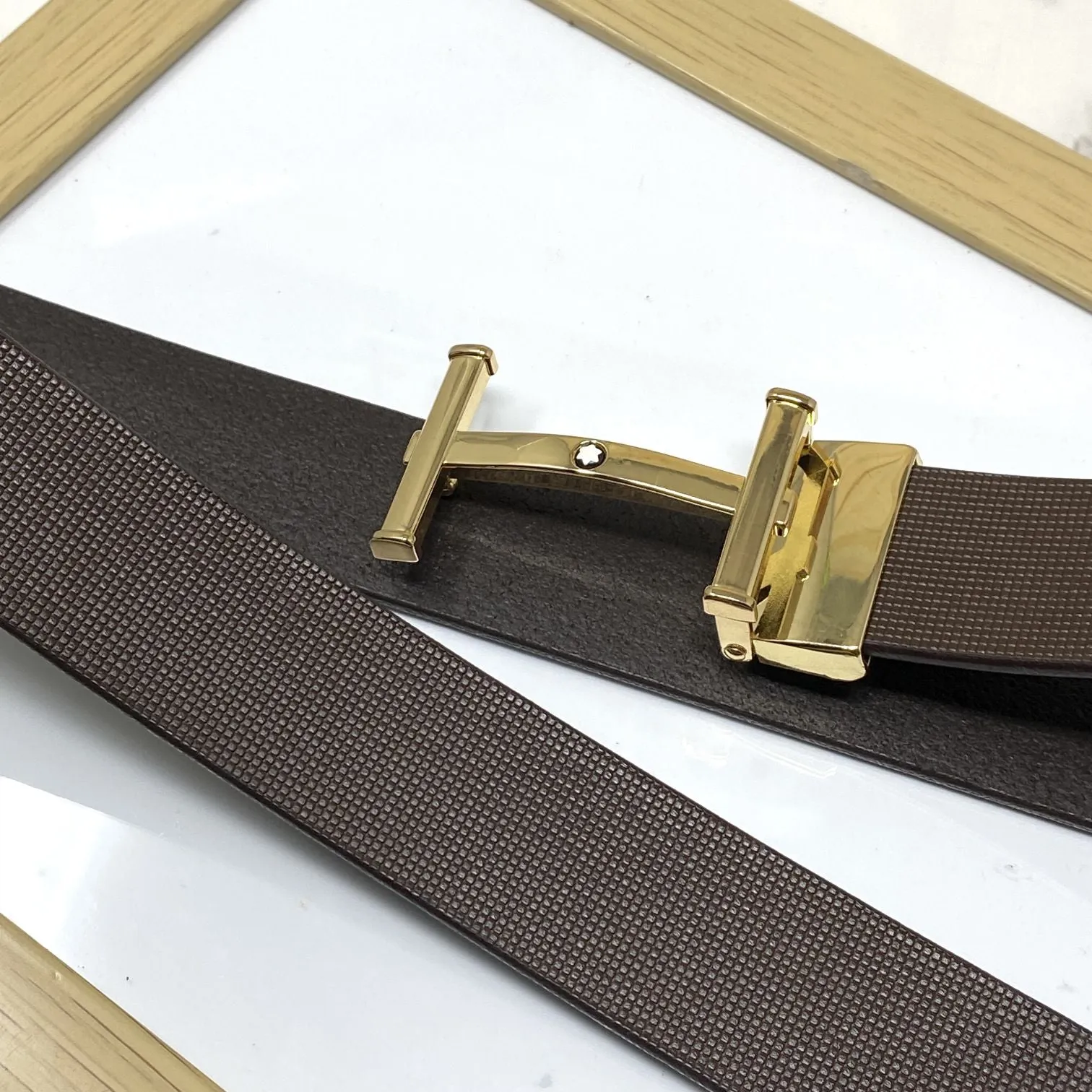 H-Point Premium Quality Leather Strap Belt-JonasParamount