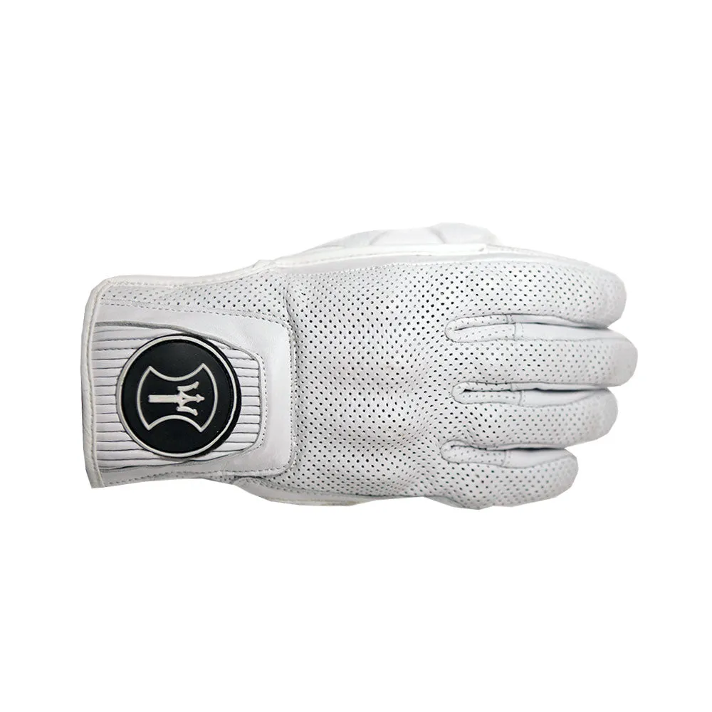 HEROIC ST-R Pro FTR Covered Knuckle Shorty Gloves - White