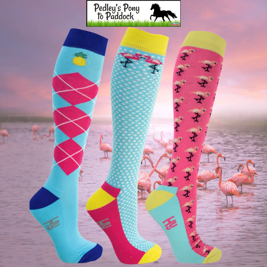 HyFASHION Flamingo Socks (Pack of 3)