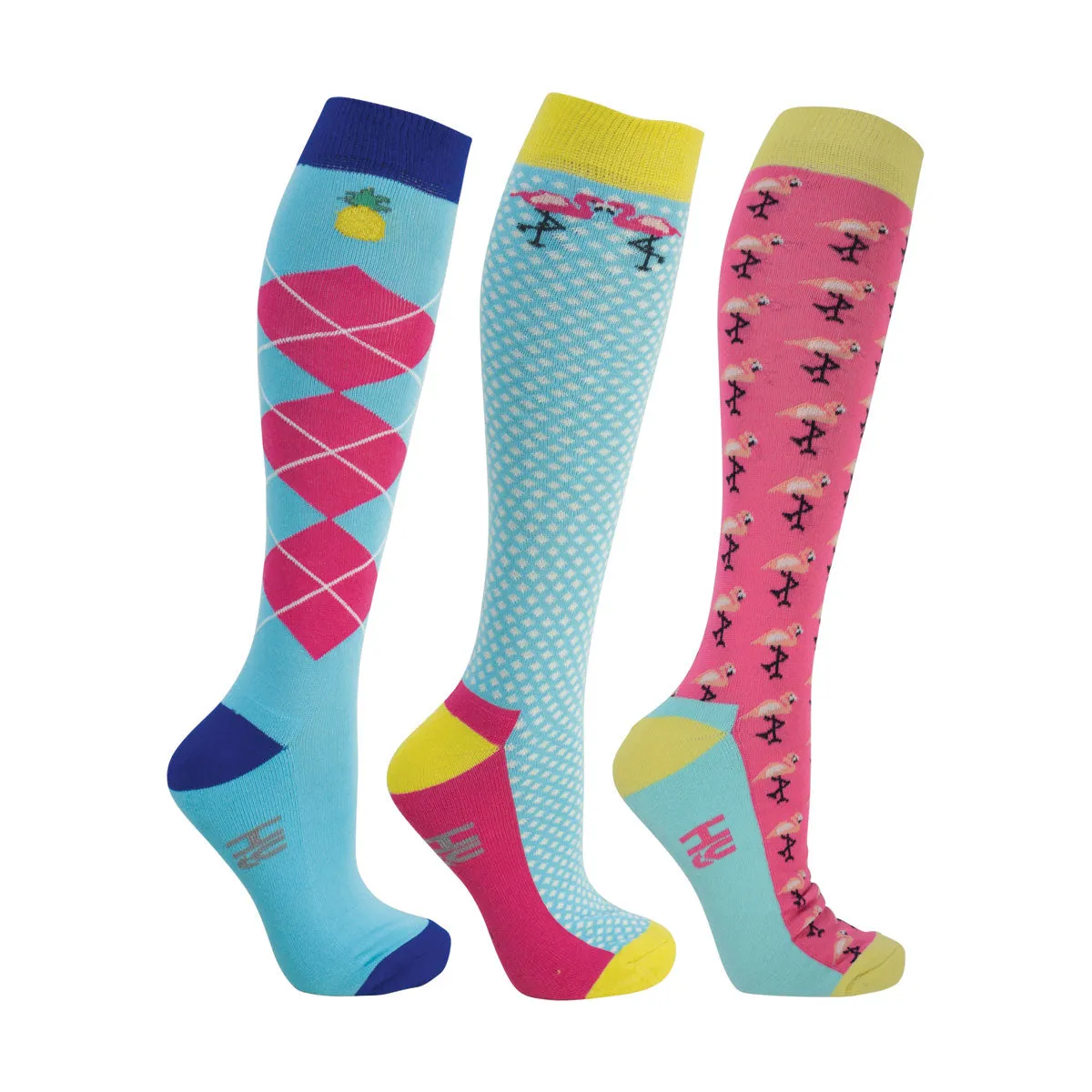 HyFASHION Flamingo Socks (Pack of 3)