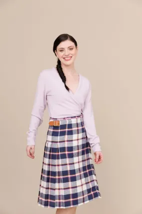 Kescol 100% Linen Midi Kilt