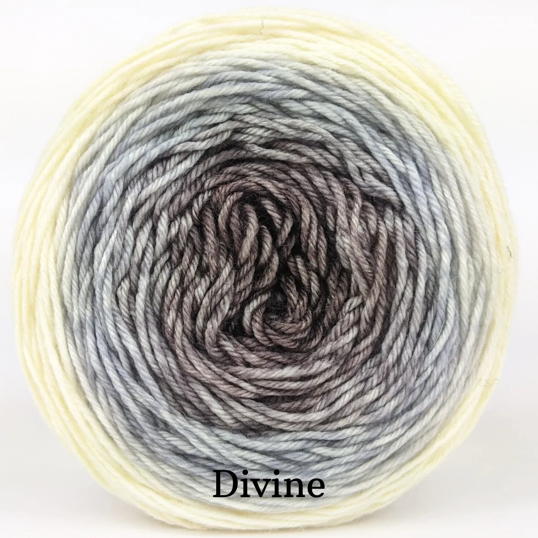 Knitcircus Yarns: The Lonely Mountain Panoramic Gradient, dyed to order yarn