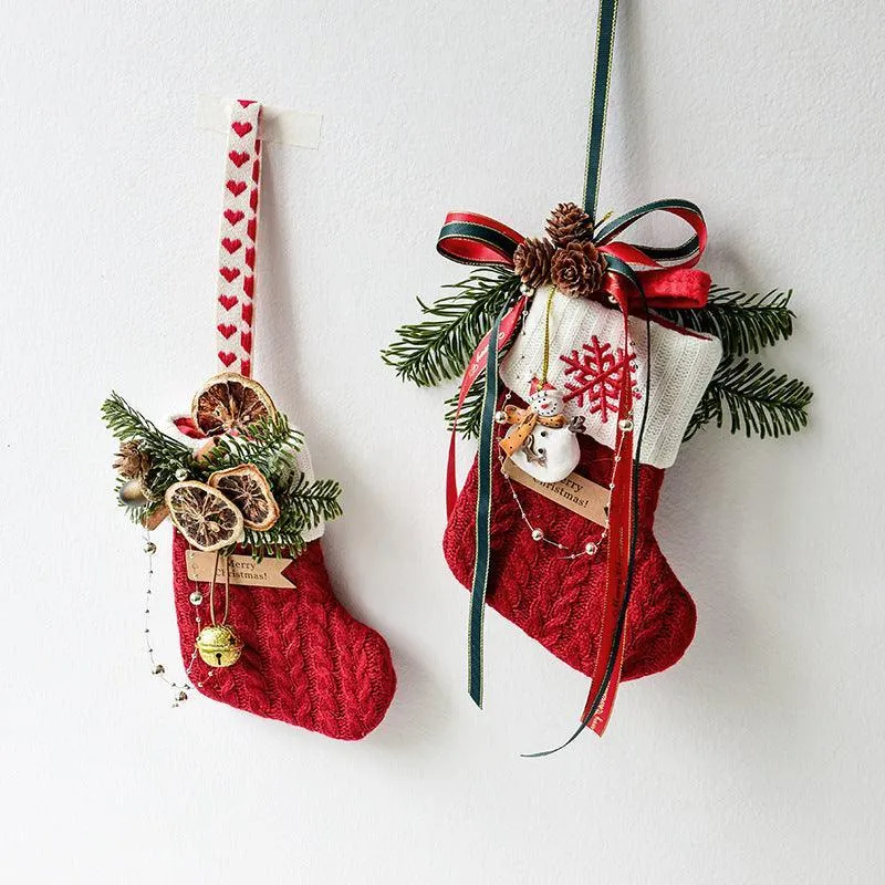 Knitted Christmas Stockings – Festive Decorations for Your Holiday Scene Layout