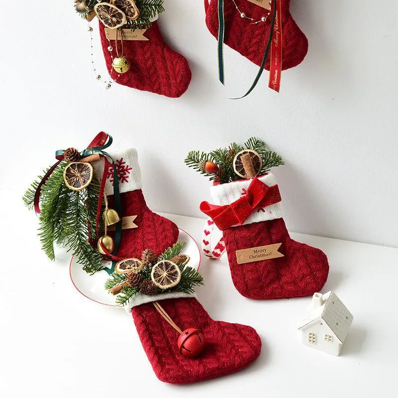 Knitted Christmas Stockings – Festive Decorations for Your Holiday Scene Layout