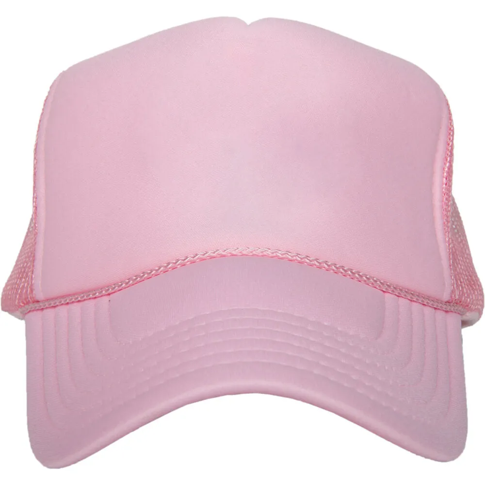 Light Pink Wholesale Foam Blank Hat