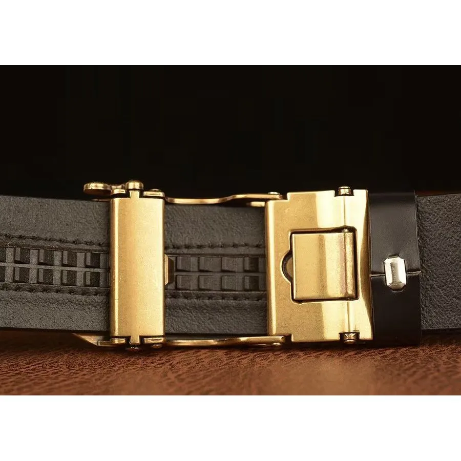 LuxeTiger Gold Buckle Belt