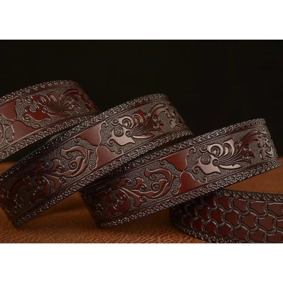 LuxeTiger Gold Buckle Belt