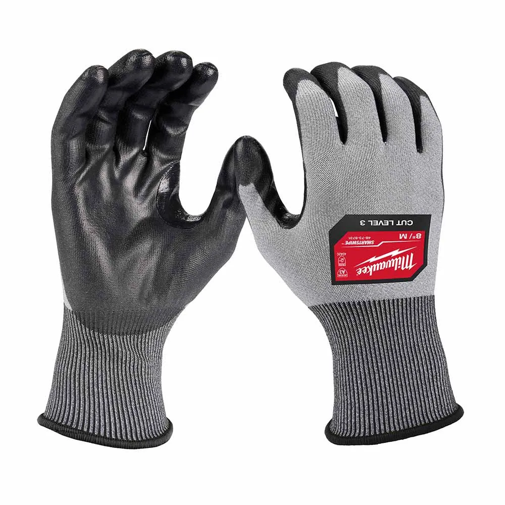 Milwaukee 48-73-8731 High Dexterity A3 Polyurethane Dipped Gloves - Medium