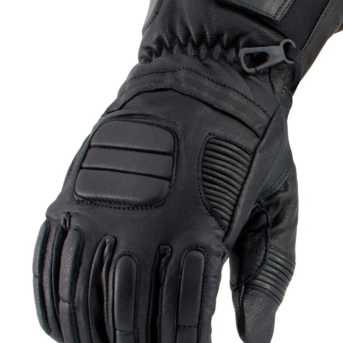 Milwaukee Leather SH752 Men's Black Breathable ‘Gauntlet’ Leather