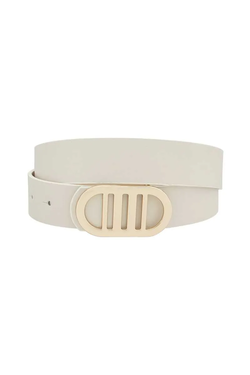 Modern Gridded Oval Standard Belt