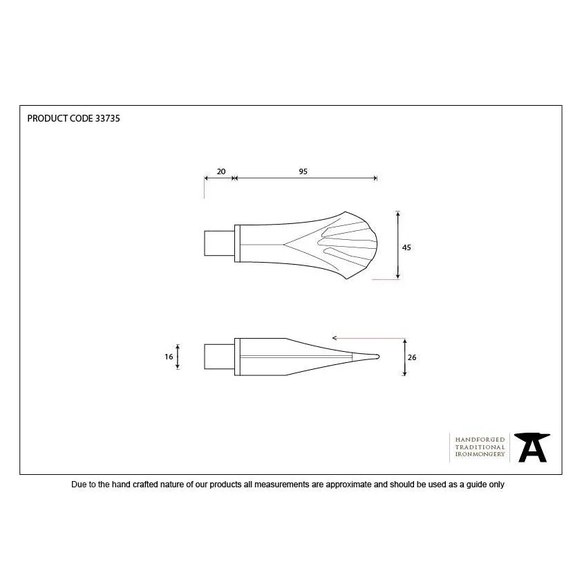 Pewter Shell Curtain Finial (pair) | From The Anvil