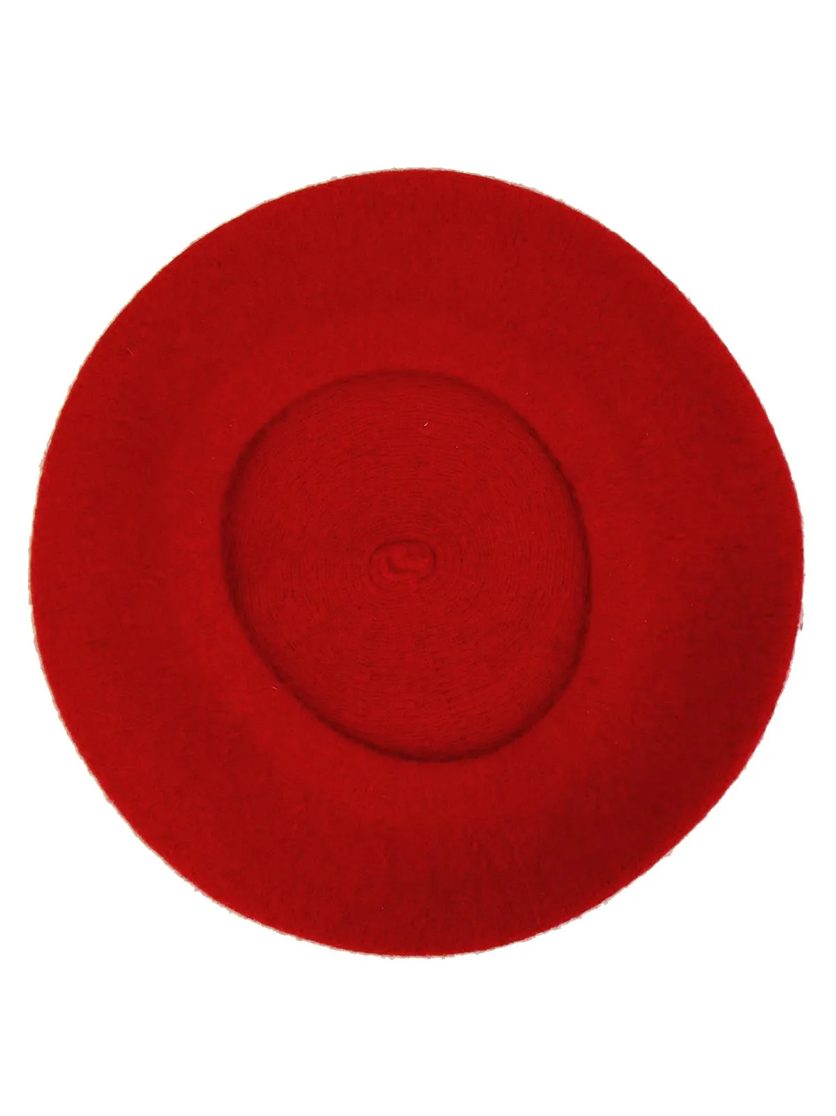 Red Vintage Style Pure Wool Beret